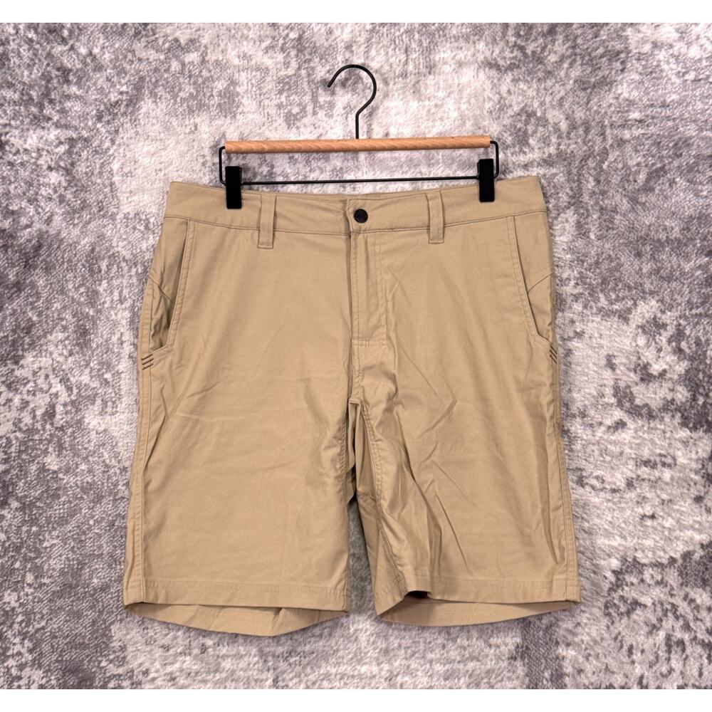 Stio Coburn Shorts 34 Mens Nylon Utility Khaki Beige Tan